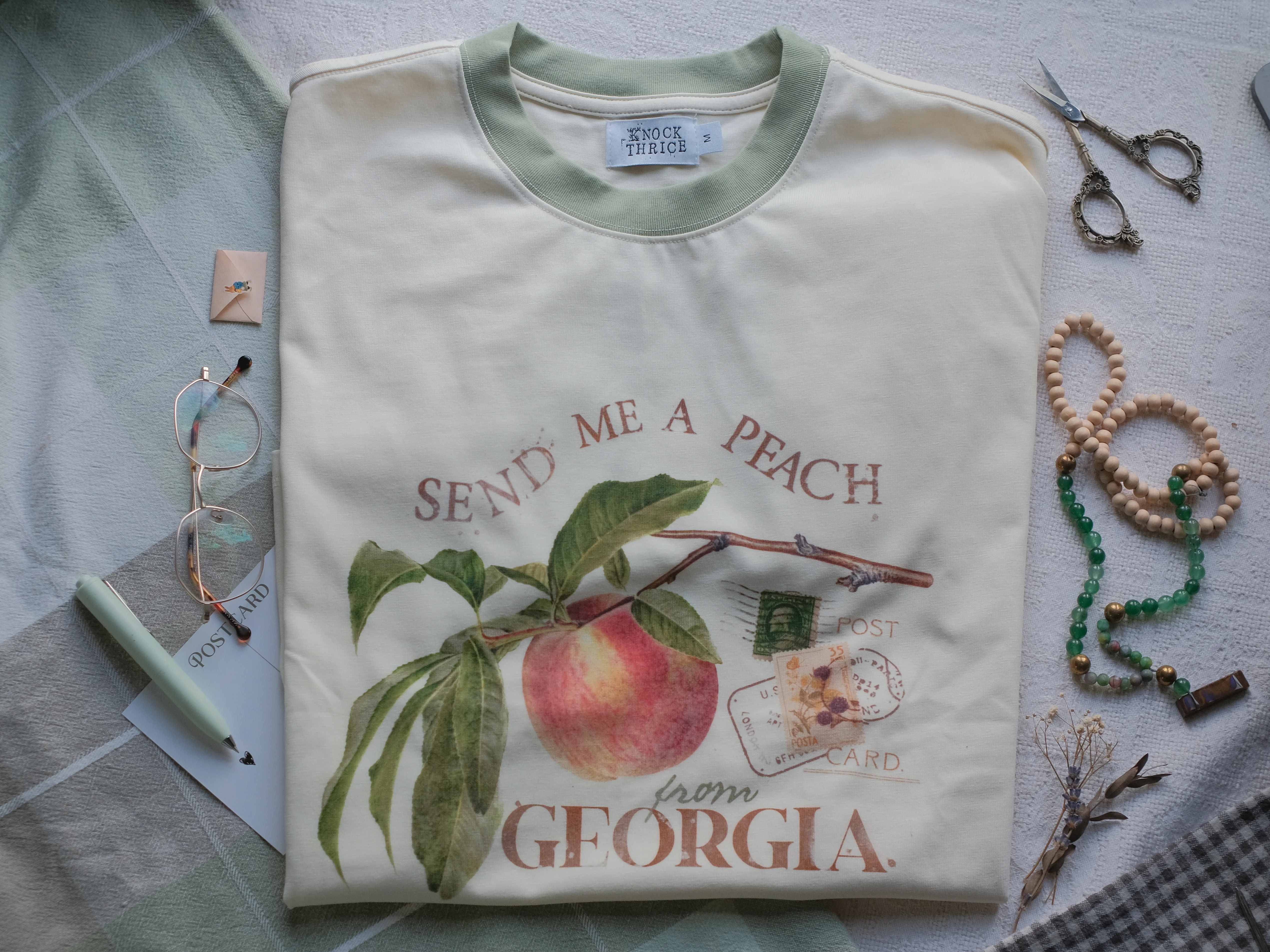 A Peach from Georgia // Ringer T-Shirt - Image 4