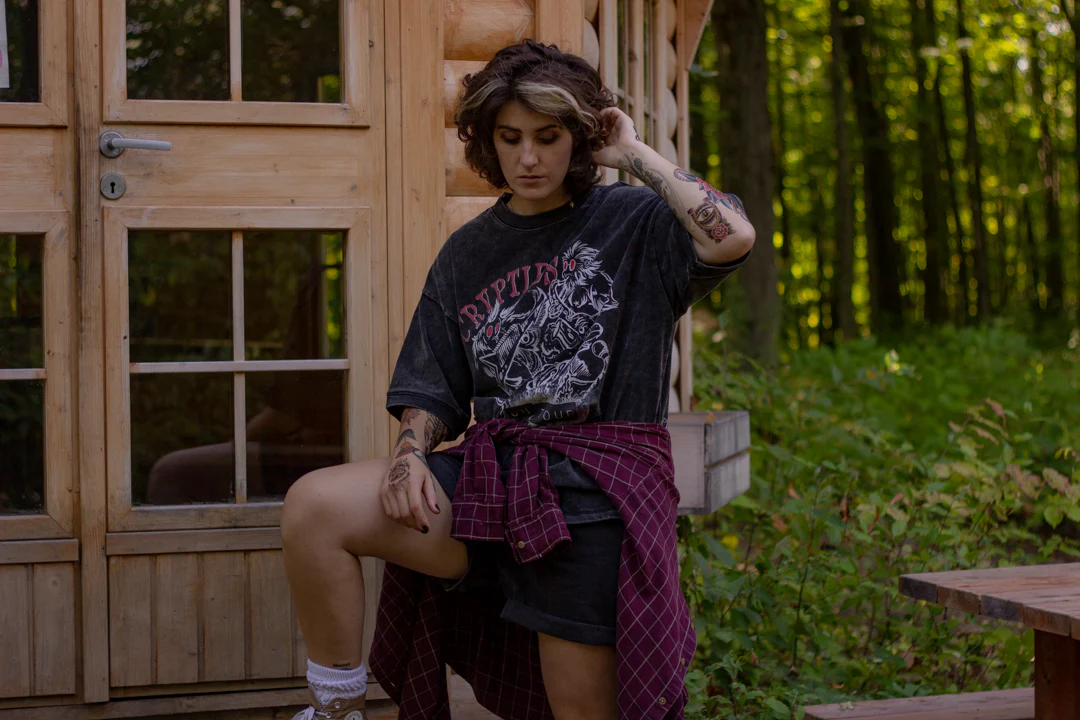 Cryptids on Tour // Vintage Black Wash T-Shirt - Image 12