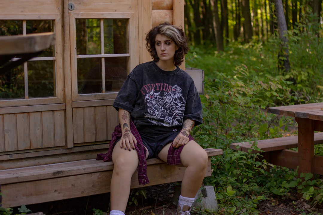 Cryptids on Tour // Vintage Black Wash T-Shirt - Image 14