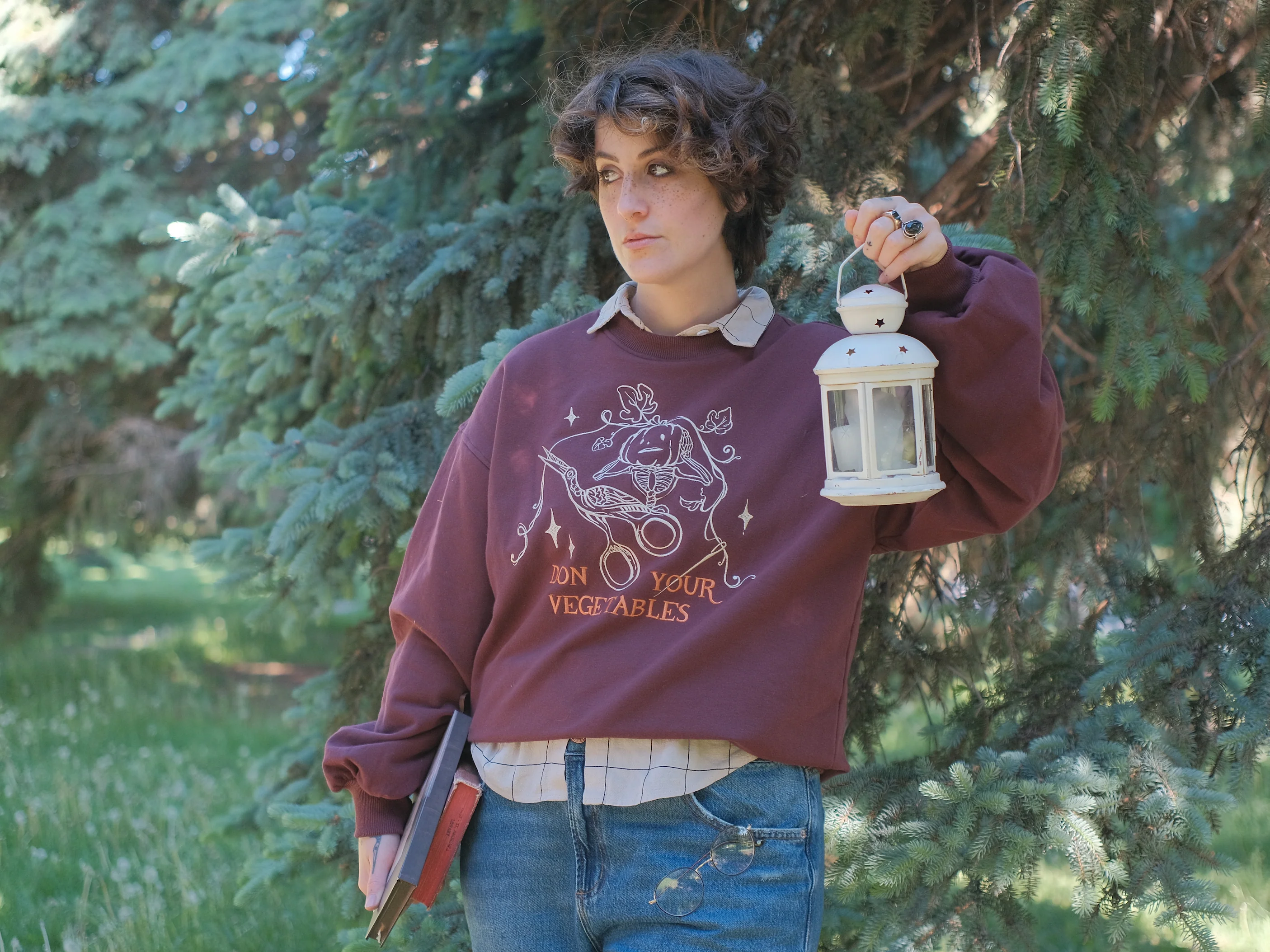 Don your Vegetables Crewneck // Cherry Wine - Image 9