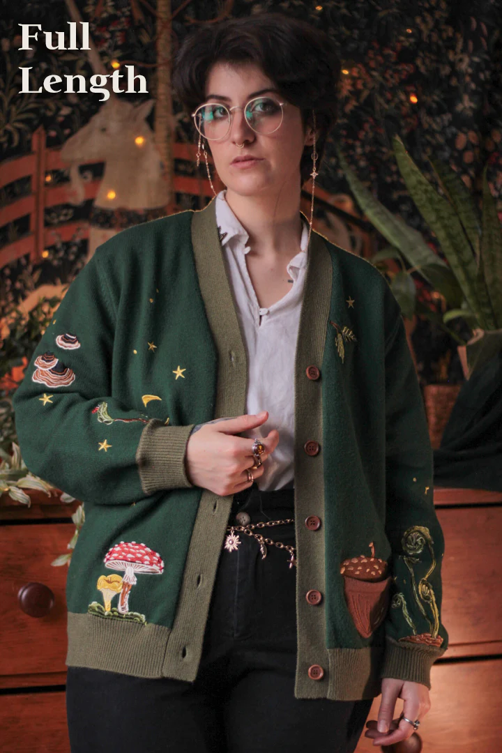 Forest Forager // Embroidered Cardigan - Image 3