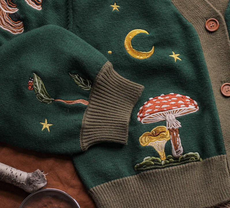 Forest Forager // Embroidered Cardigan - Image 5