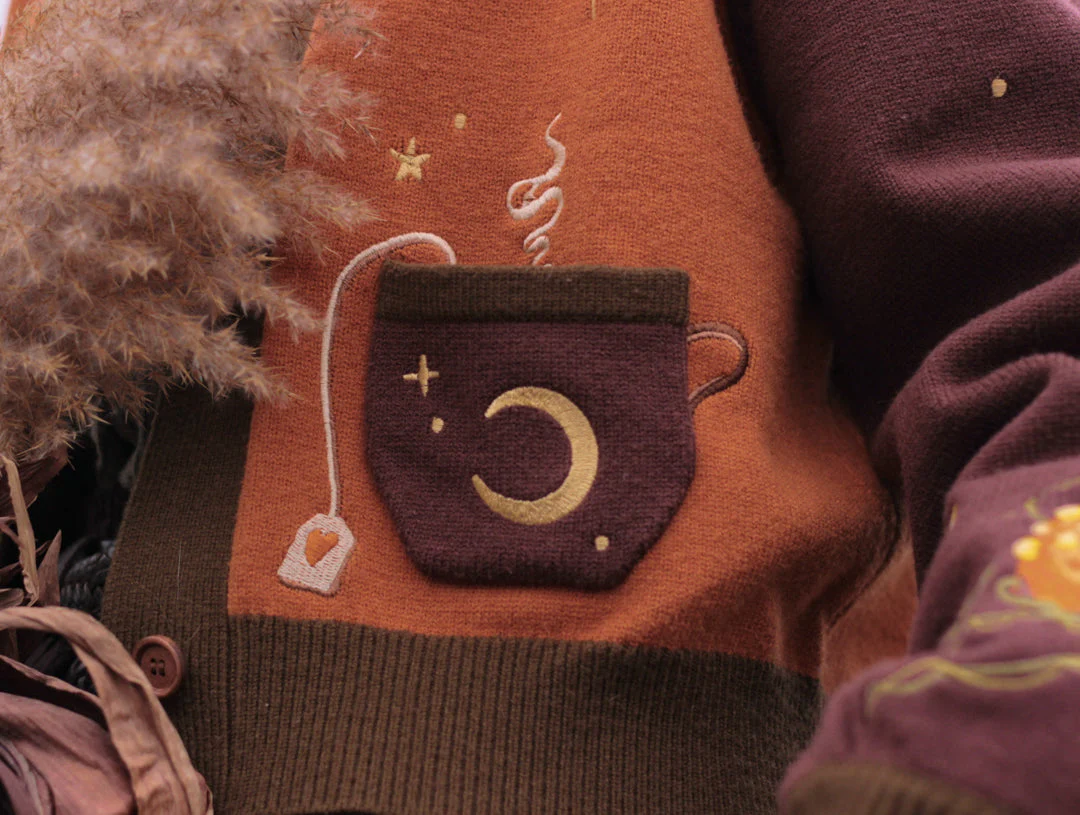 Harvest Witch // Embroidered Cardigan - Image 6