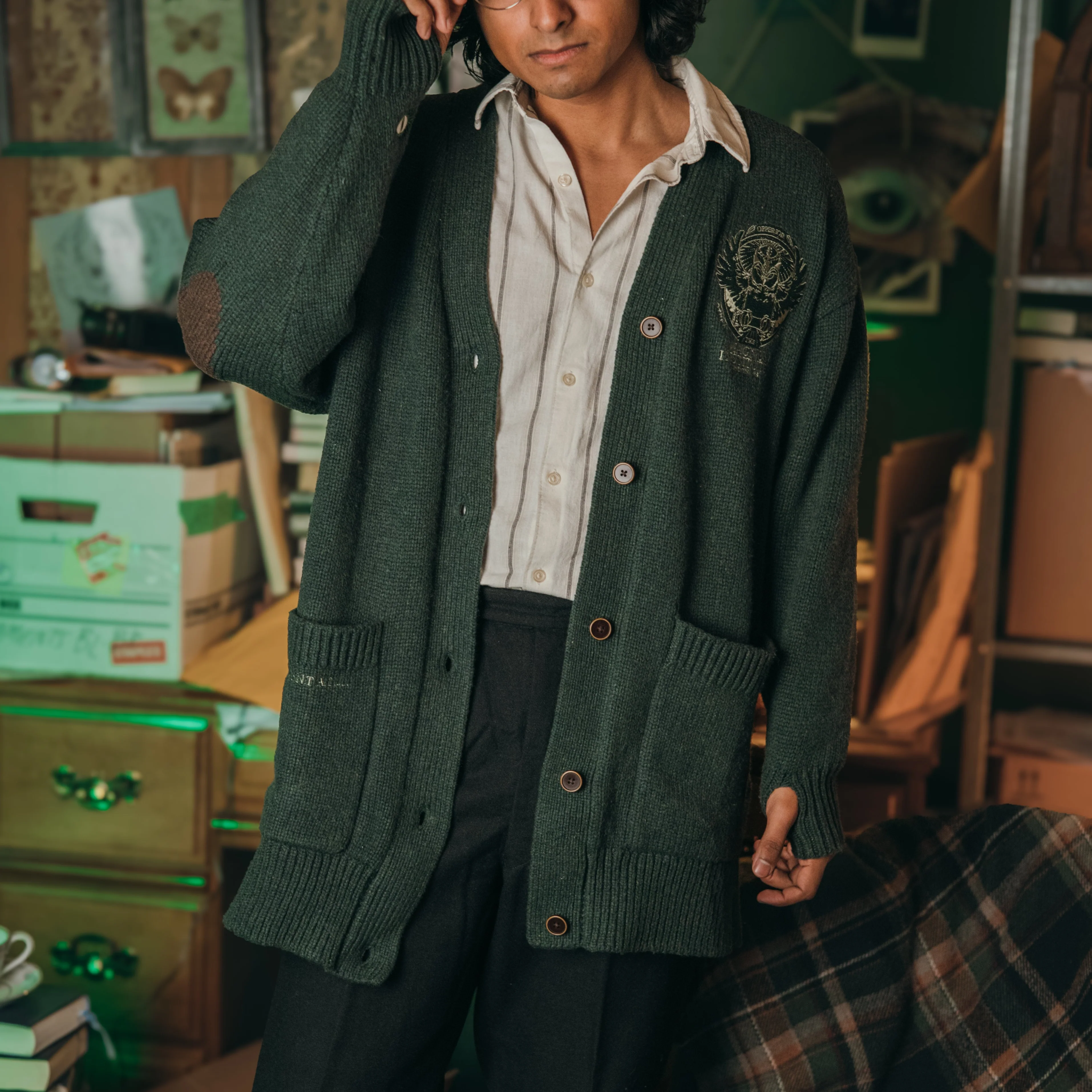 Head Archivist Oversized Cardigan // Sims