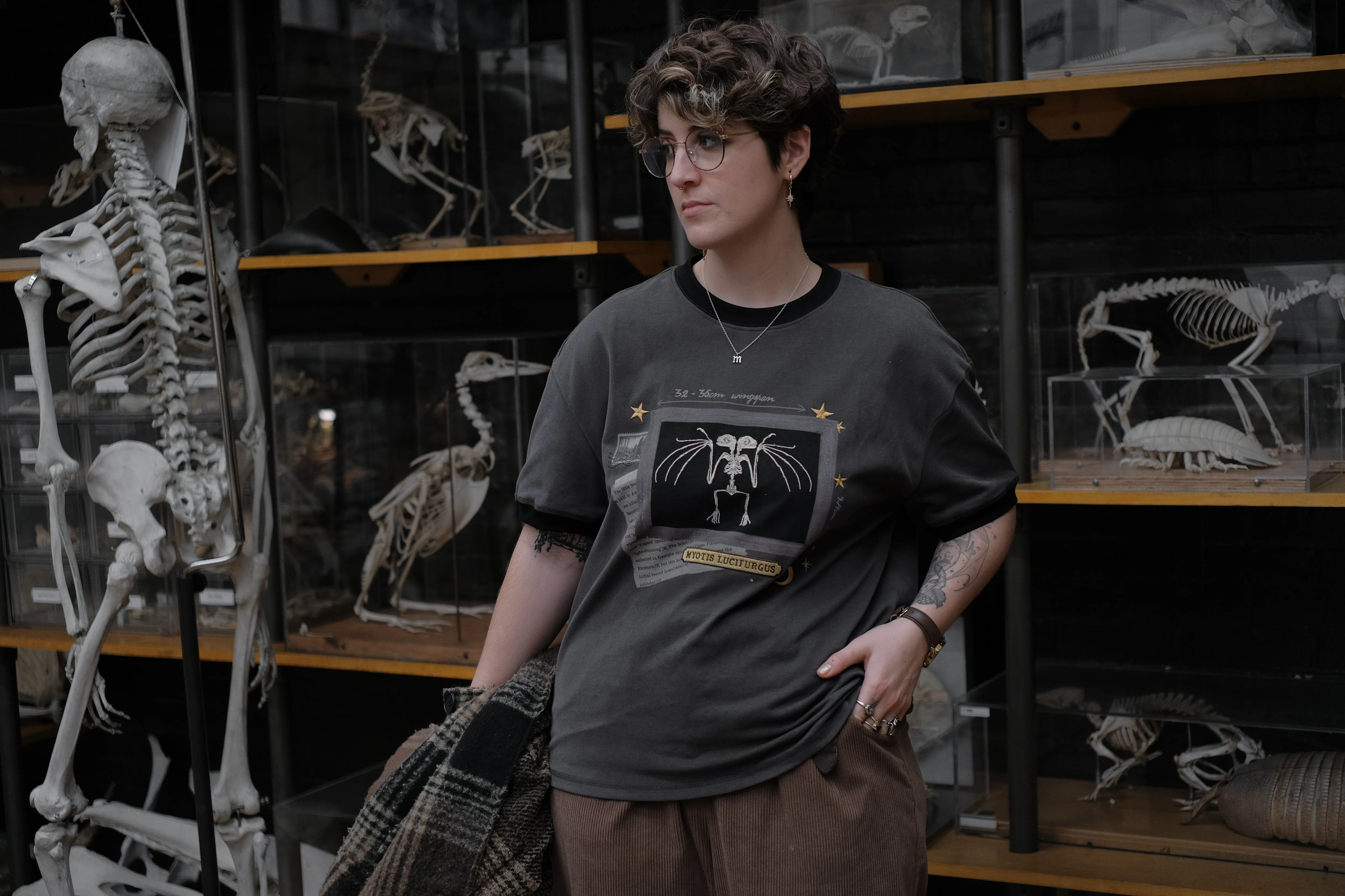 Skeletal Bat // Framed Specimen Tee  (Heavy-weight) - Image 6