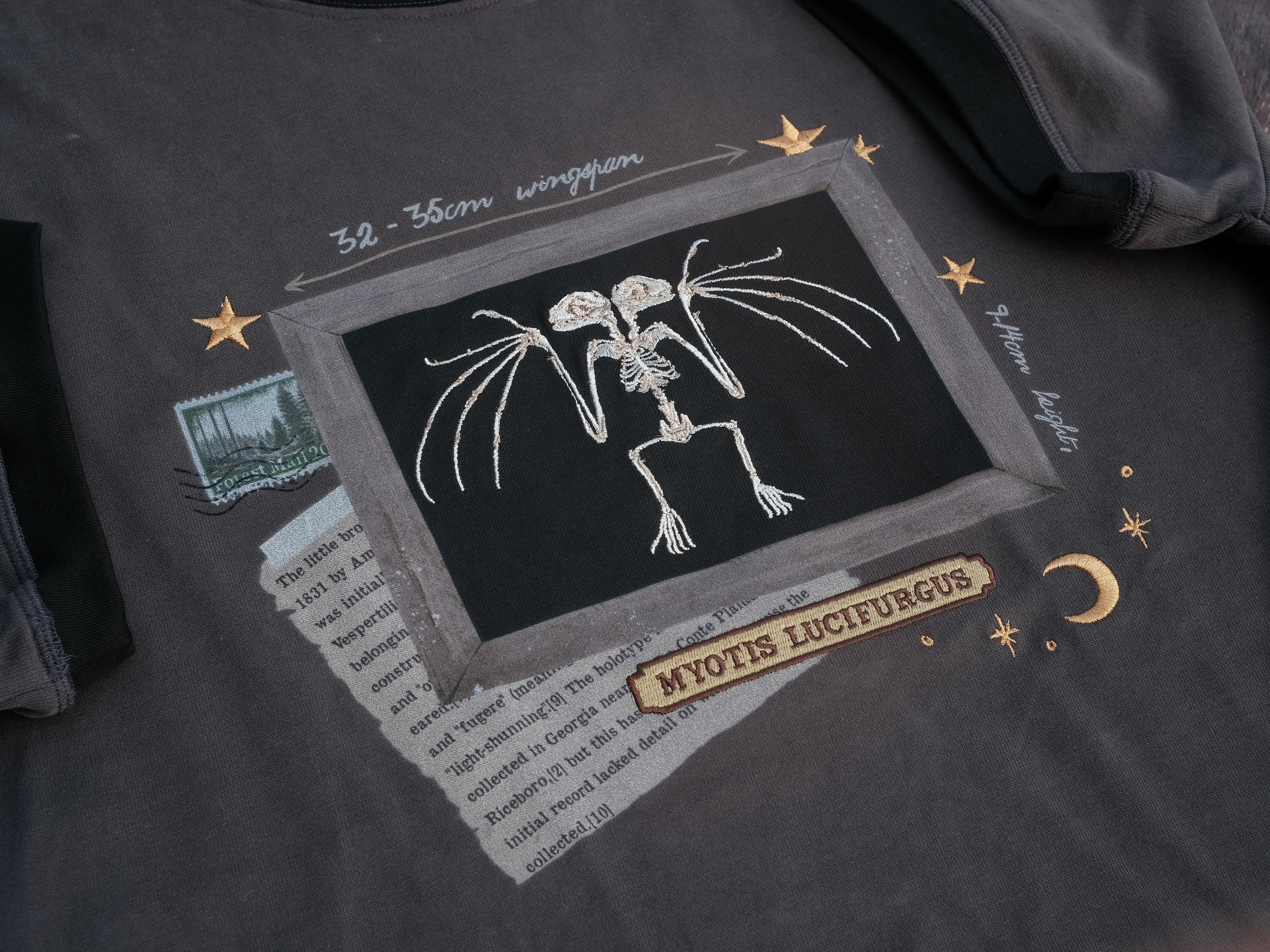 Skeletal Bat // Framed Specimen Tee  (Heavy-weight) - Image 7