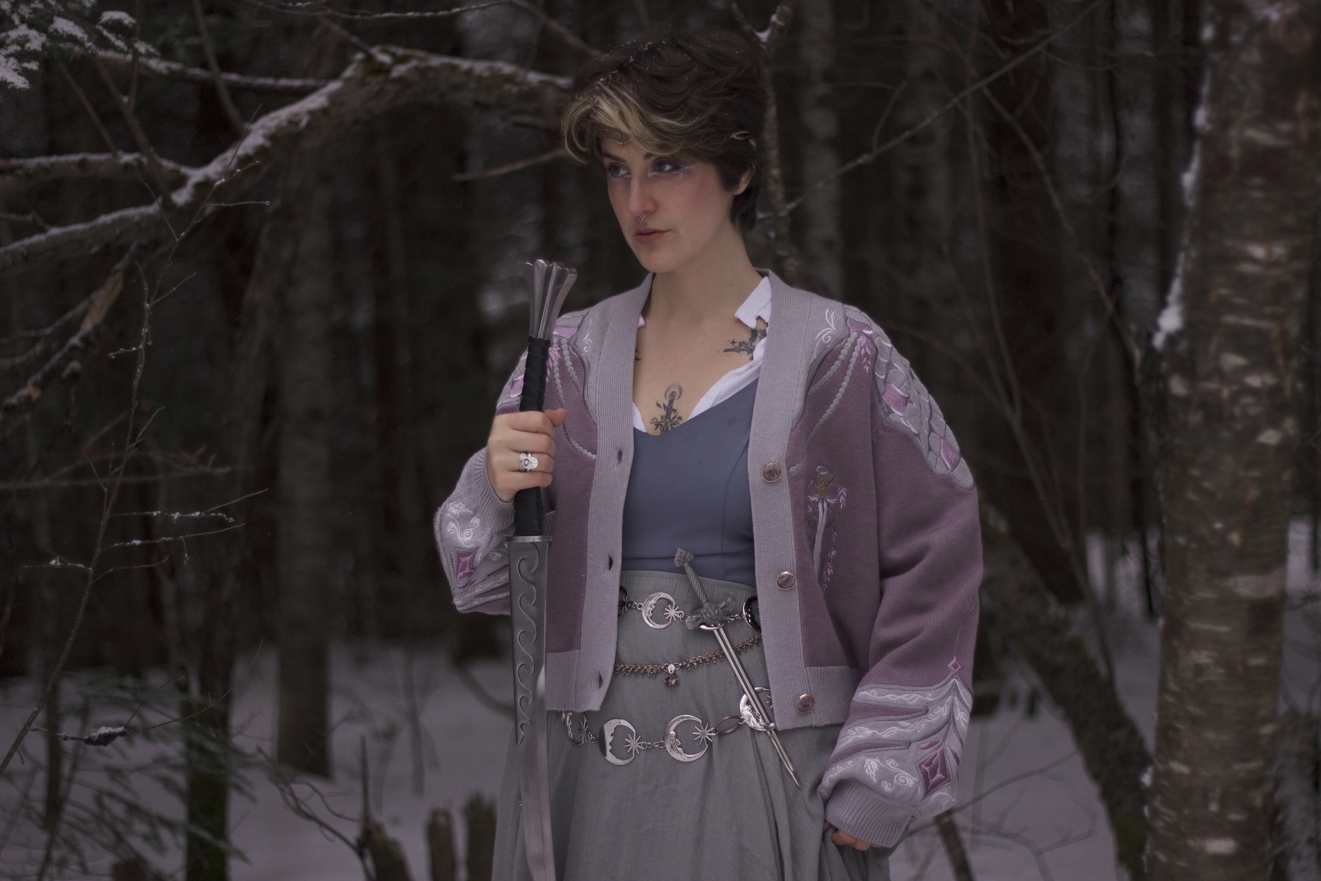 The Knight of Wisteria // Embroidered Cardigan - Image 4