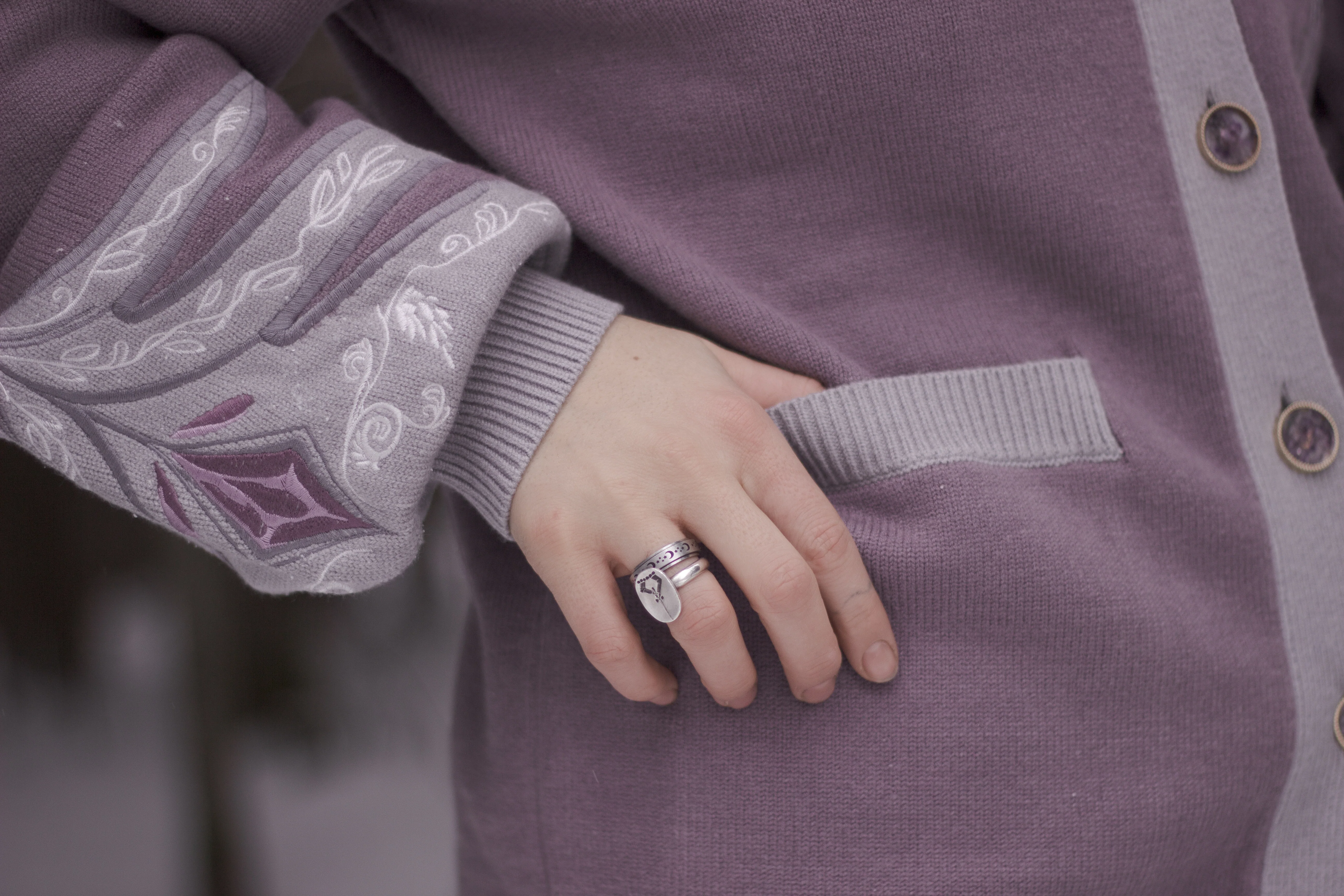 The Knight of Wisteria // Embroidered Cardigan - Image 8