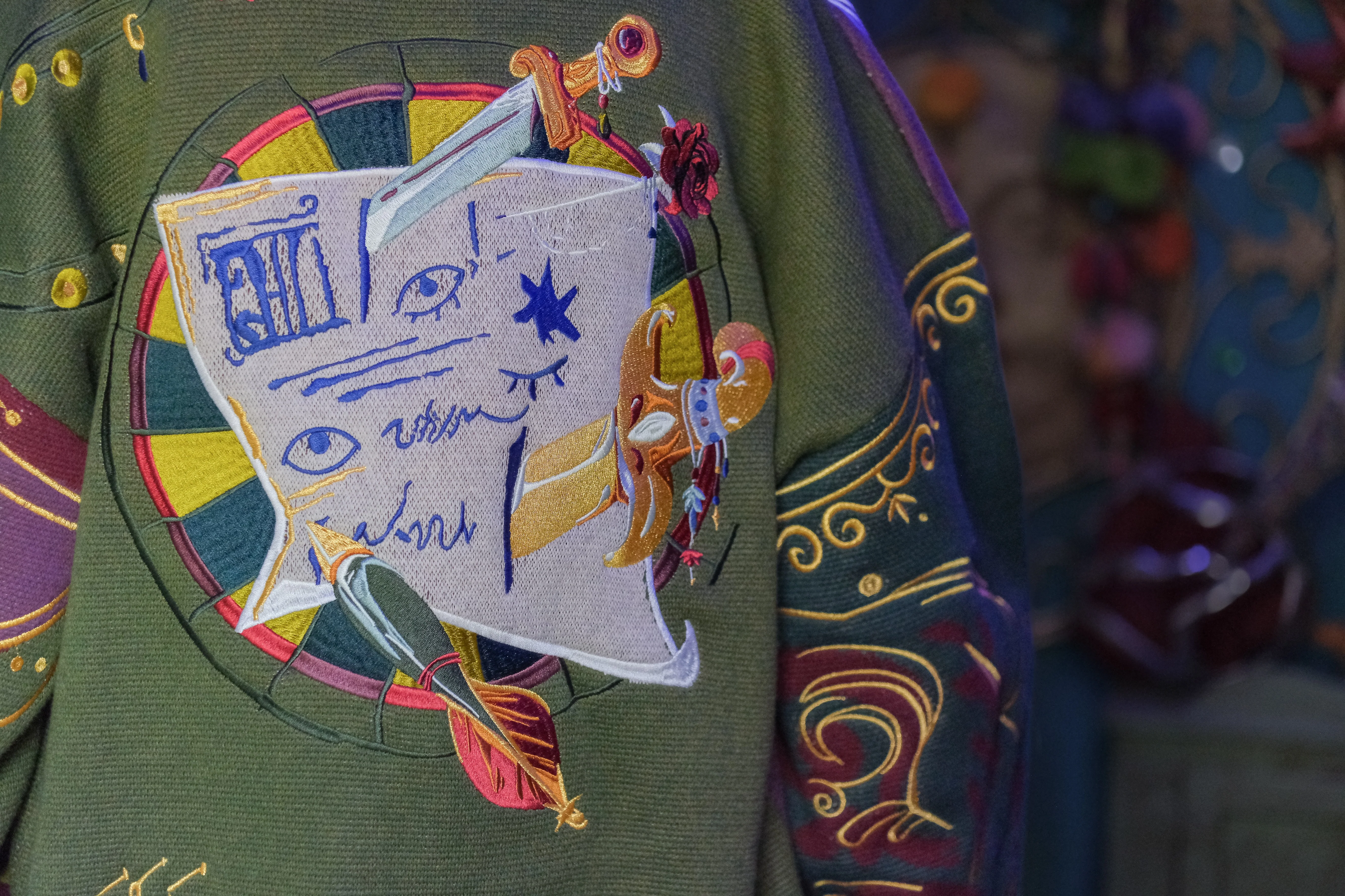 The Wizard of Trinkets and Chaos // Embroidered Cardigan // PRE-ORDER - Image 5